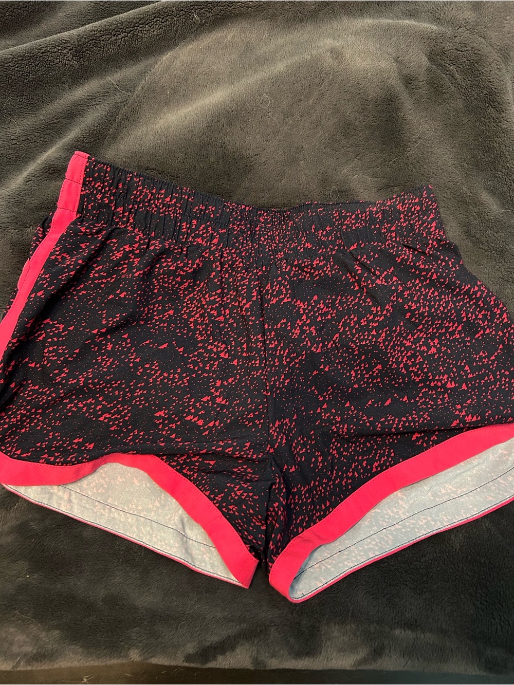 GAP Blue Shorts with Pink Speckle and Pink Trim